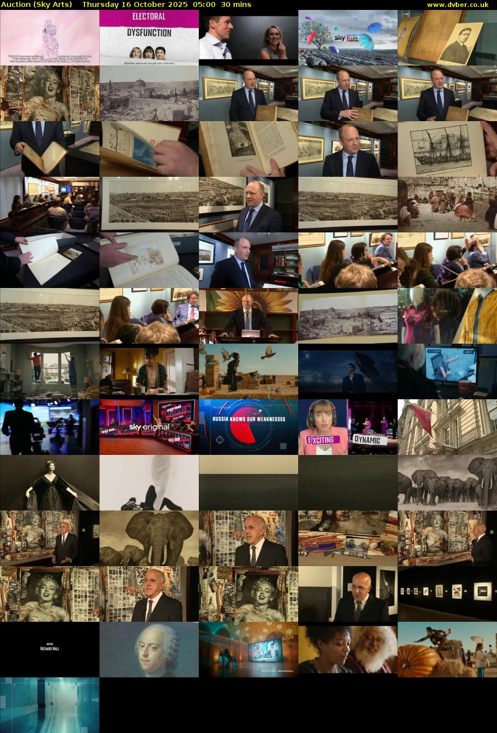 Auction (Sky Arts) Thursday 16 October 2025 05:00 - 05:30