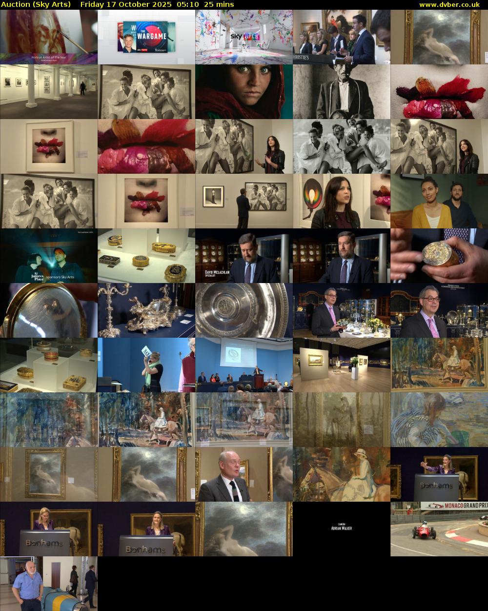 Auction (Sky Arts) Friday 17 October 2025 05:10 - 05:35