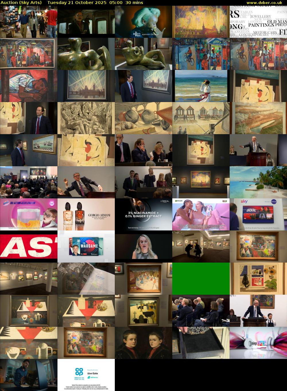 Auction (Sky Arts) Tuesday 21 October 2025 05:00 - 05:30