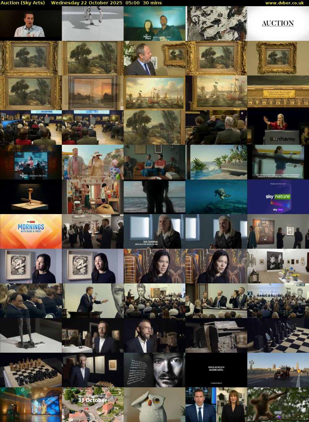 Auction (Sky Arts) Wednesday 22 October 2025 05:00 - 05:30