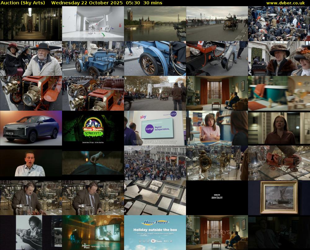Auction (Sky Arts) Wednesday 22 October 2025 05:30 - 06:00