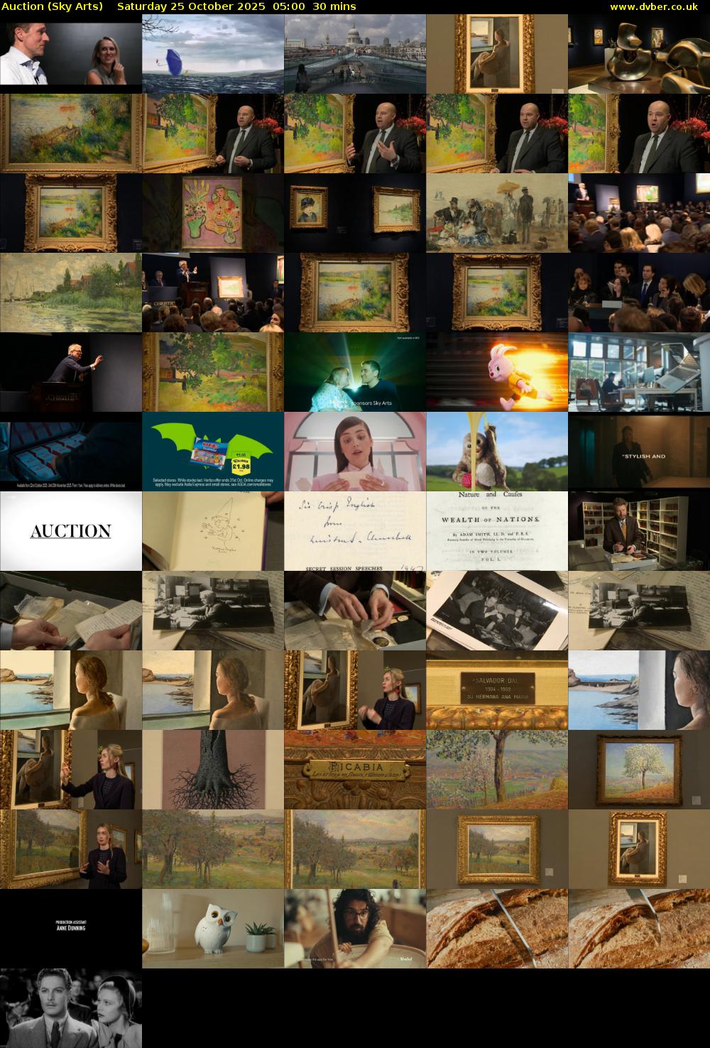 Auction (Sky Arts) Saturday 25 October 2025 05:00 - 05:30