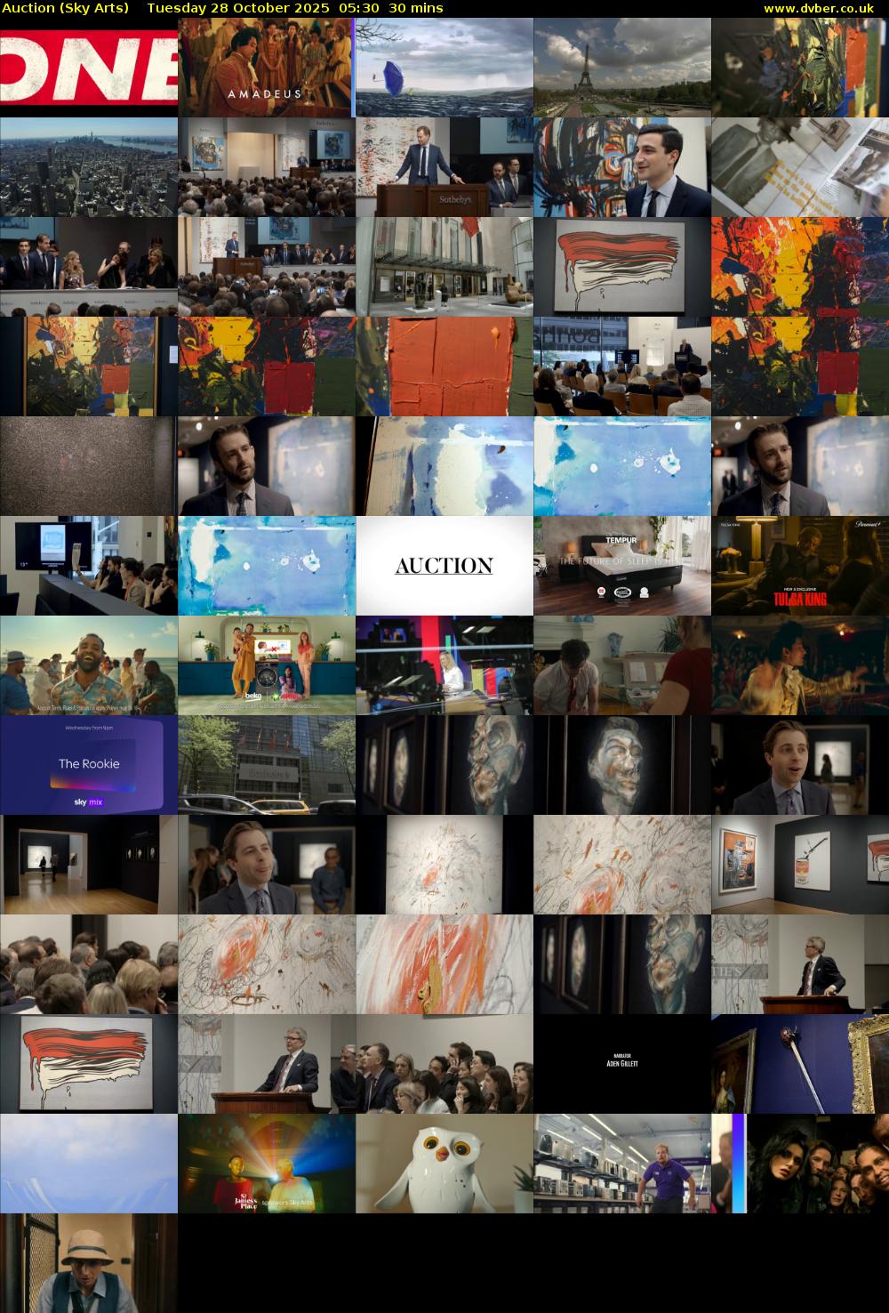 Auction (Sky Arts) Tuesday 28 October 2025 05:30 - 06:00
