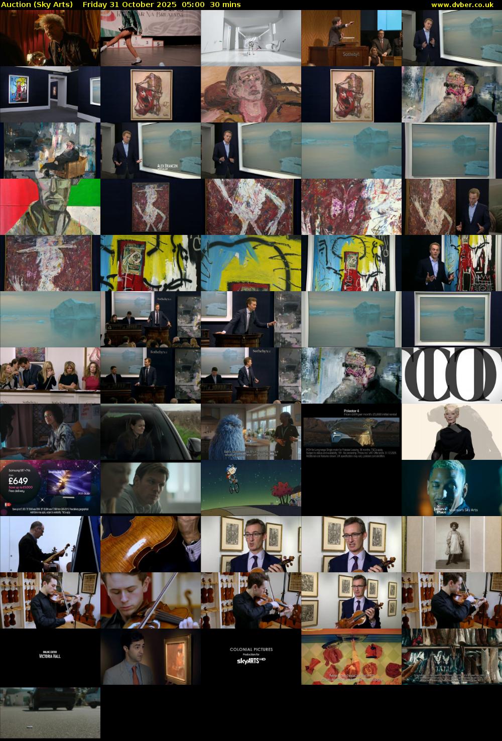 Auction (Sky Arts) Friday 31 October 2025 05:00 - 05:30