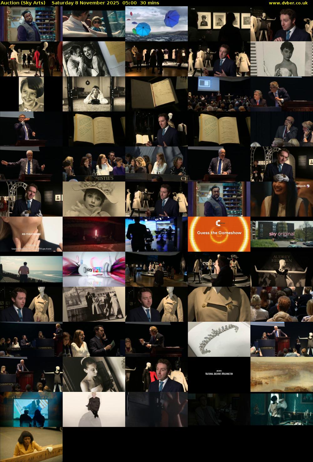 Auction (Sky Arts) Saturday 8 November 2025 05:00 - 05:30