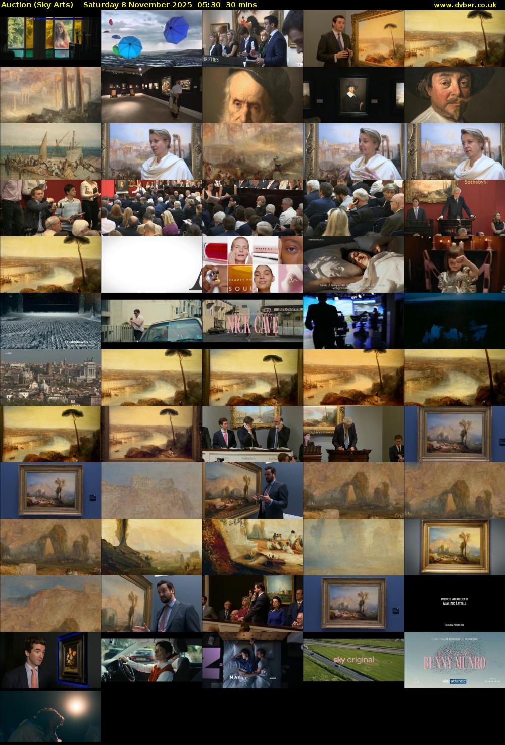 Auction (Sky Arts) Saturday 8 November 2025 05:30 - 06:00