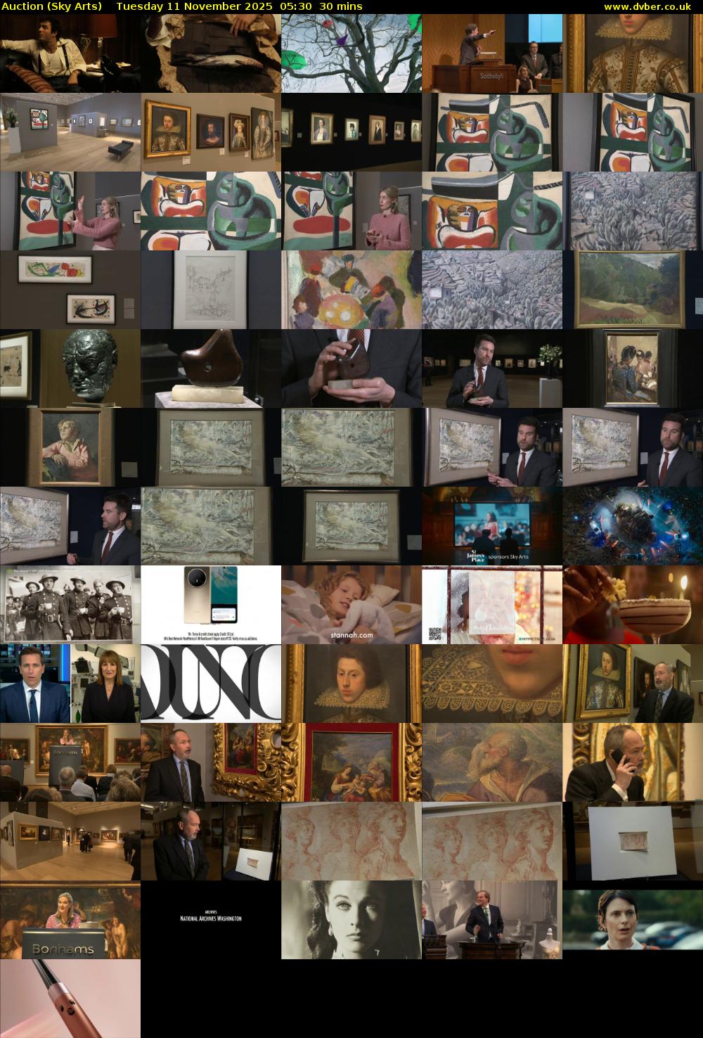Auction (Sky Arts) Tuesday 11 November 2025 05:30 - 06:00