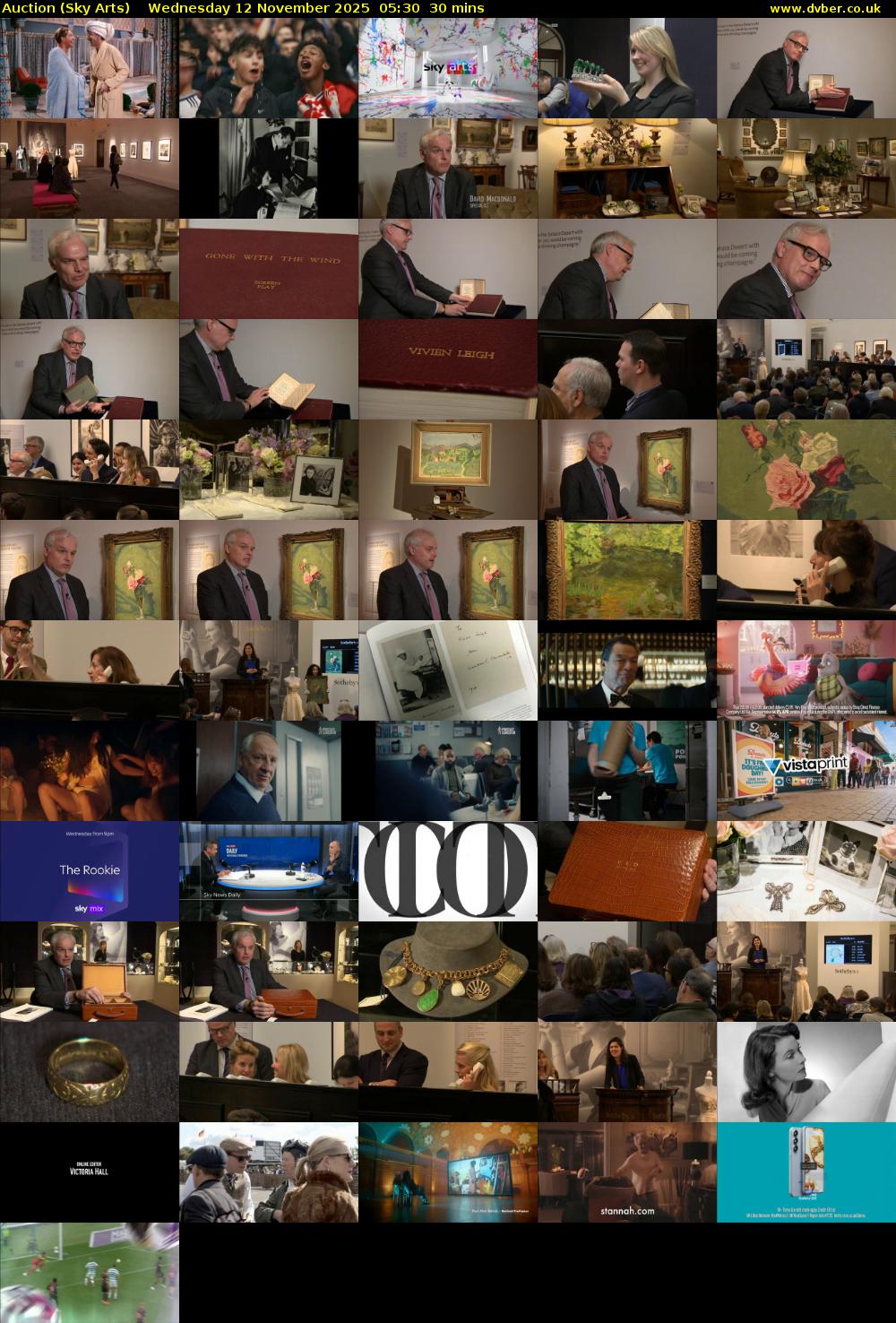 Auction (Sky Arts) Wednesday 12 November 2025 05:30 - 06:00