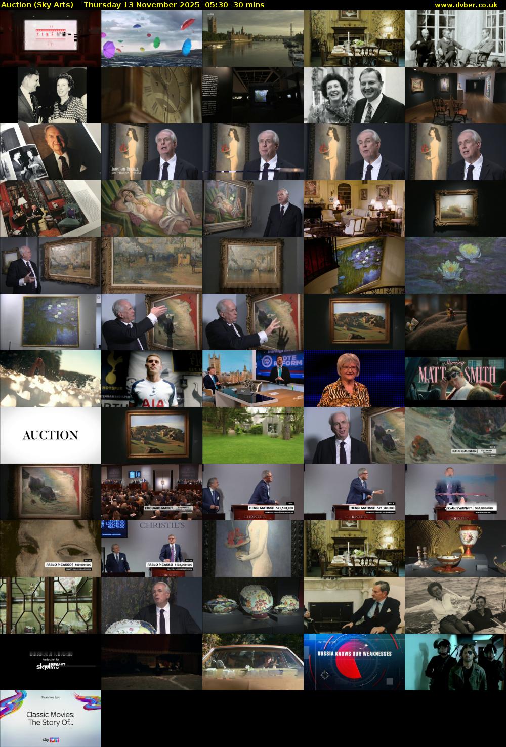 Auction (Sky Arts) Thursday 13 November 2025 05:30 - 06:00