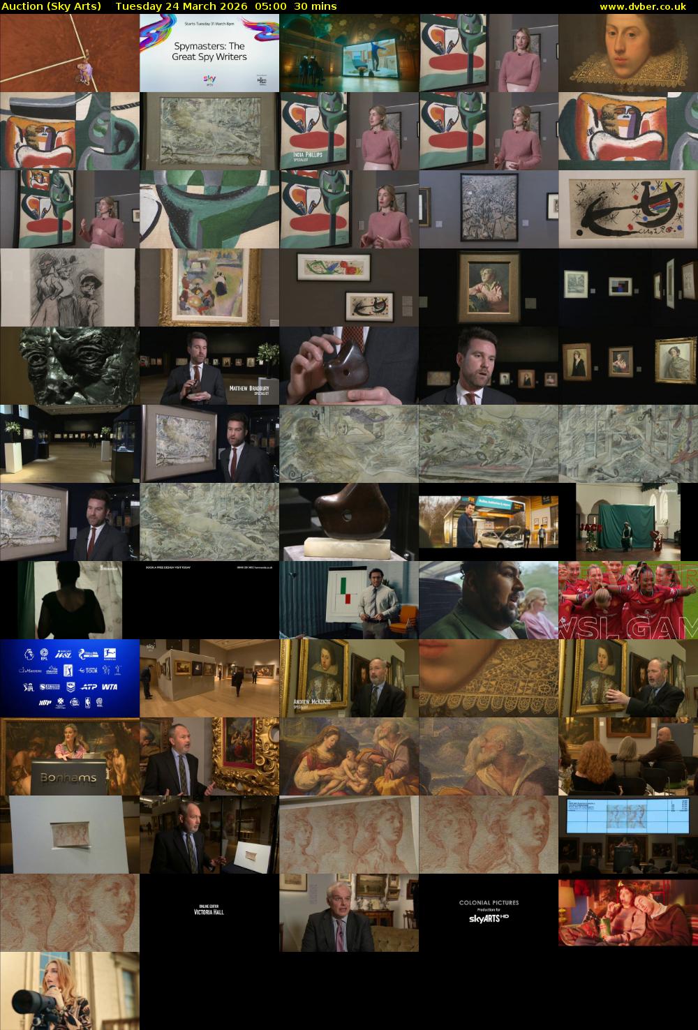 Auction (Sky Arts) Tuesday 24 March 2026 05:00 - 05:30