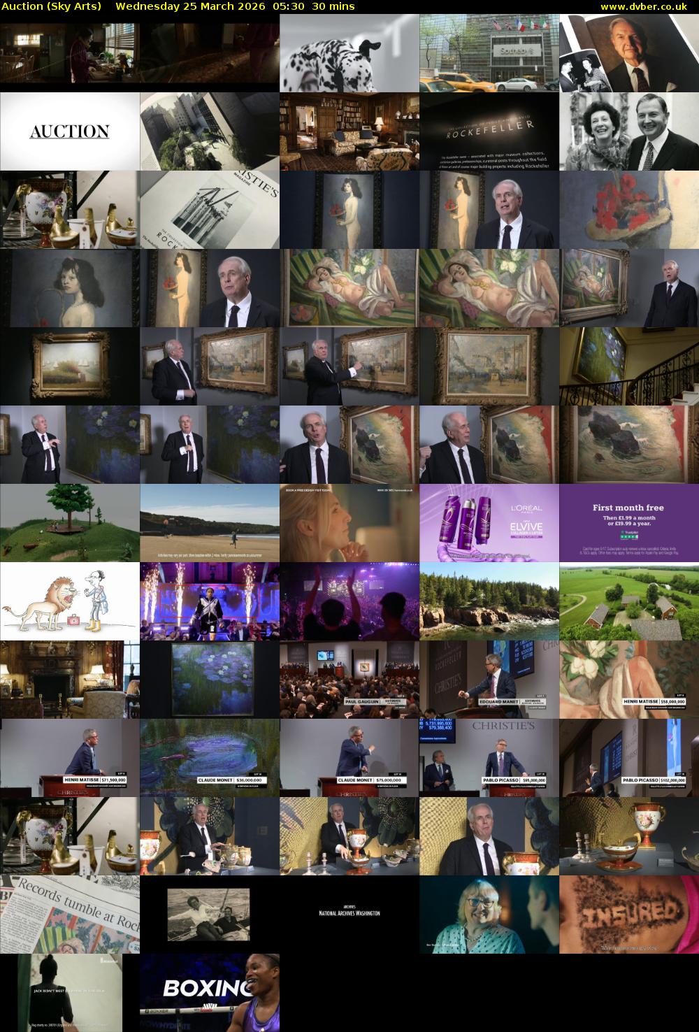 Auction (Sky Arts) Wednesday 25 March 2026 05:30 - 06:00