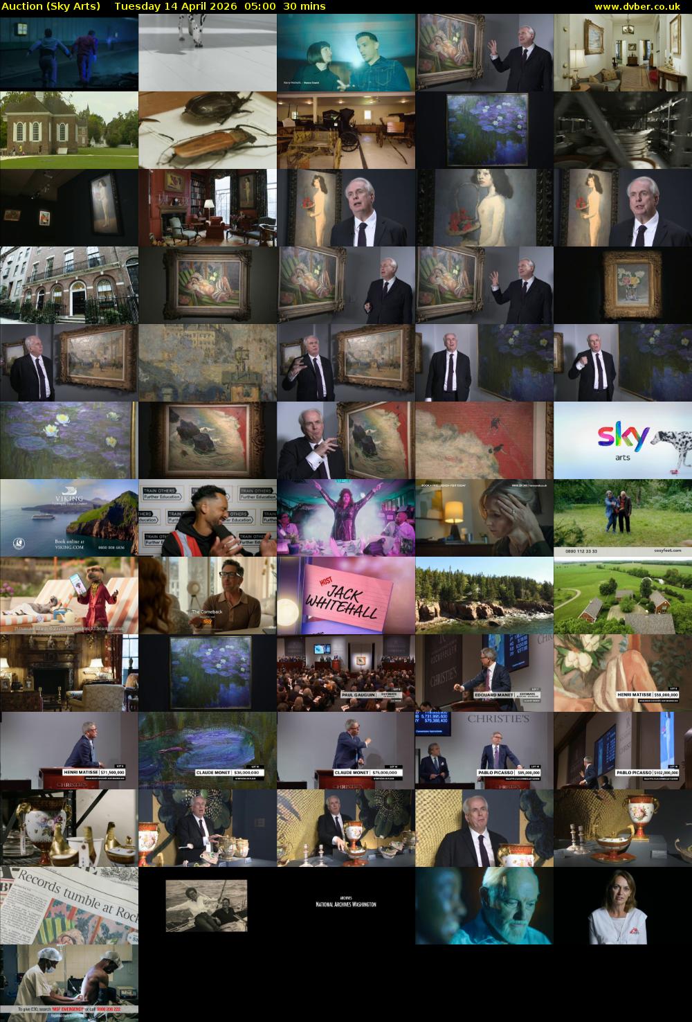 Auction (Sky Arts) Tuesday 14 April 2026 05:00 - 05:30