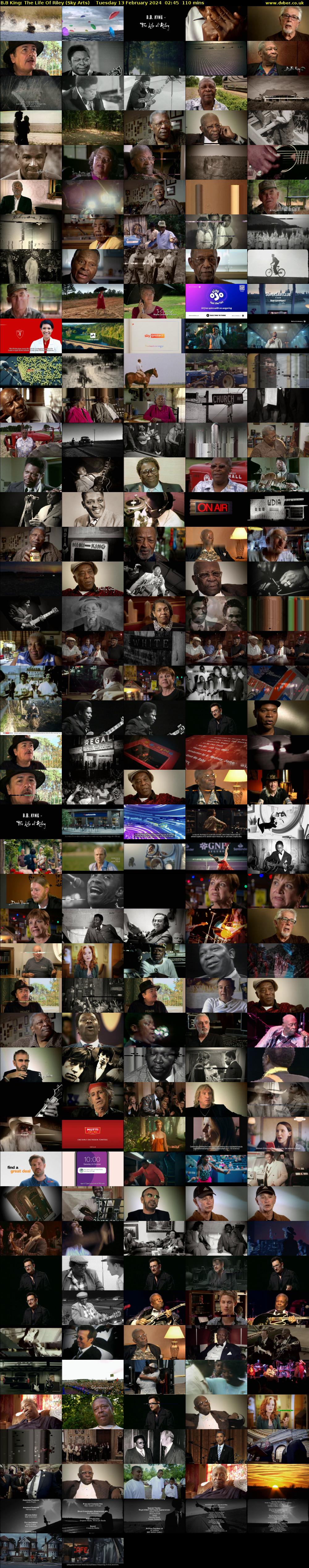 B.B King: The Life Of Riley (Sky Arts) Tuesday 13 February 2024 02:45 - 04:35