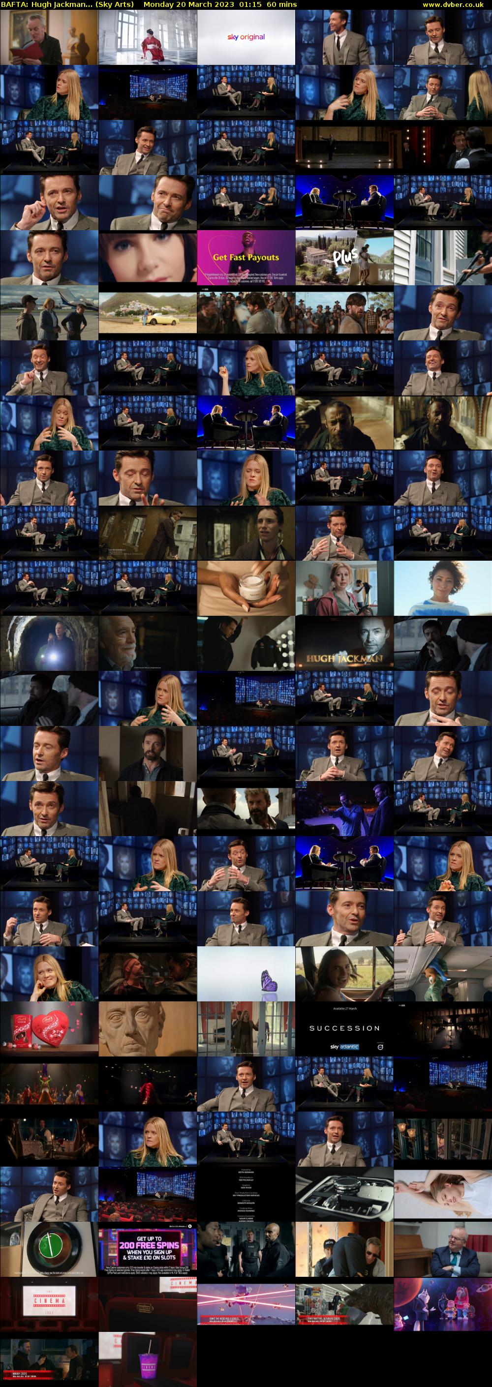 BAFTA: Hugh Jackman... (Sky Arts) Monday 20 March 2023 01:15 - 02:15