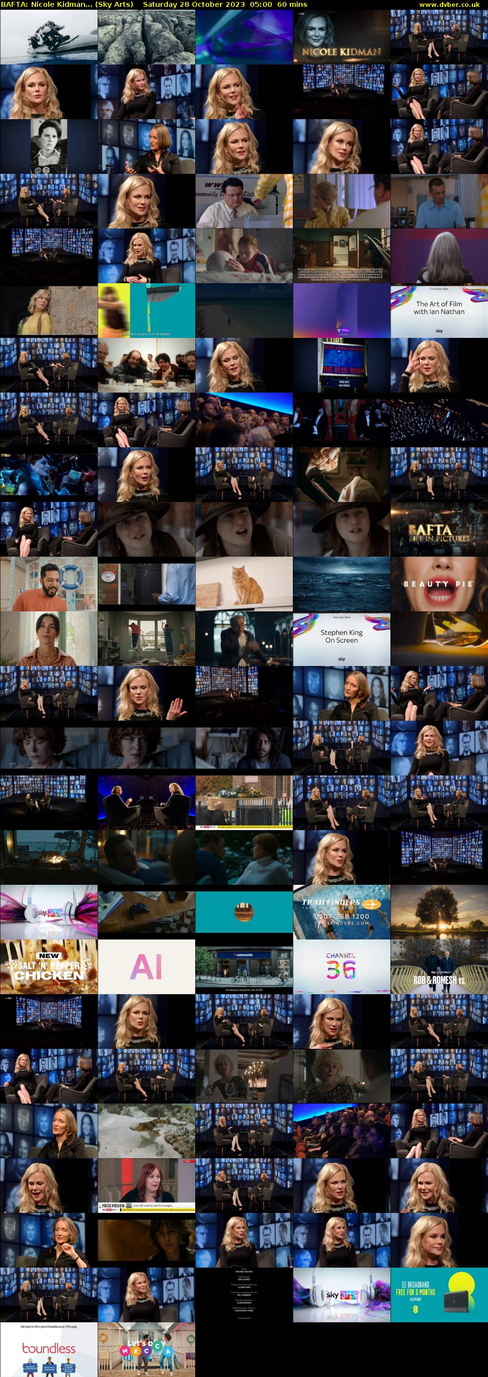 BAFTA: Nicole Kidman... (Sky Arts) Saturday 28 October 2023 05:00 - 06:00