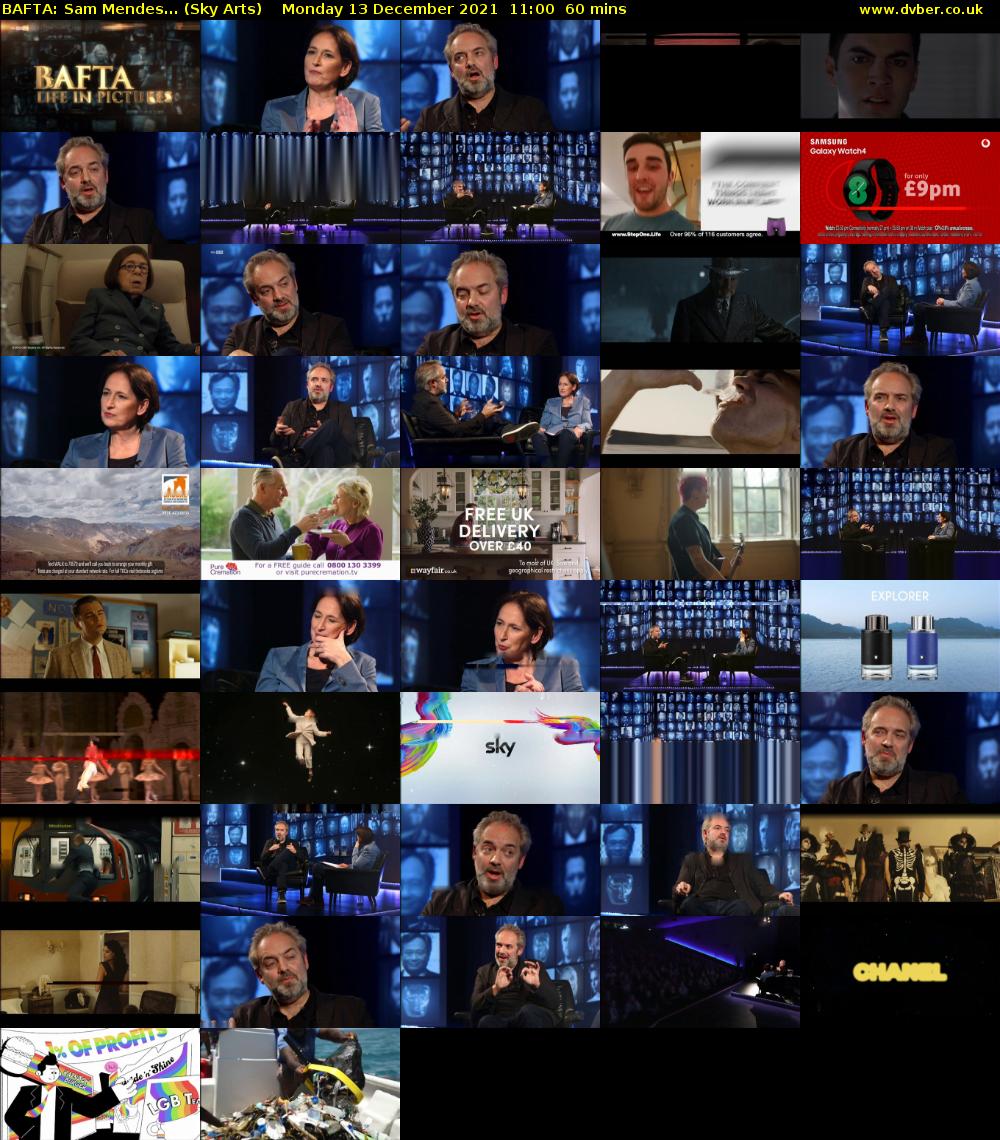 BAFTA: Sam Mendes... (Sky Arts) Monday 13 December 2021 11:00 - 12:00