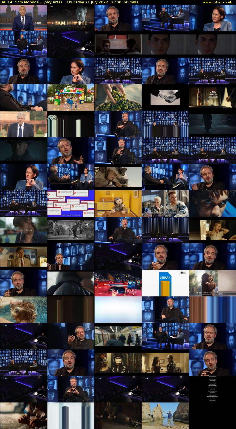 BAFTA: Sam Mendes... (Sky Arts) Thursday 21 July 2022 01:00 - 02:00