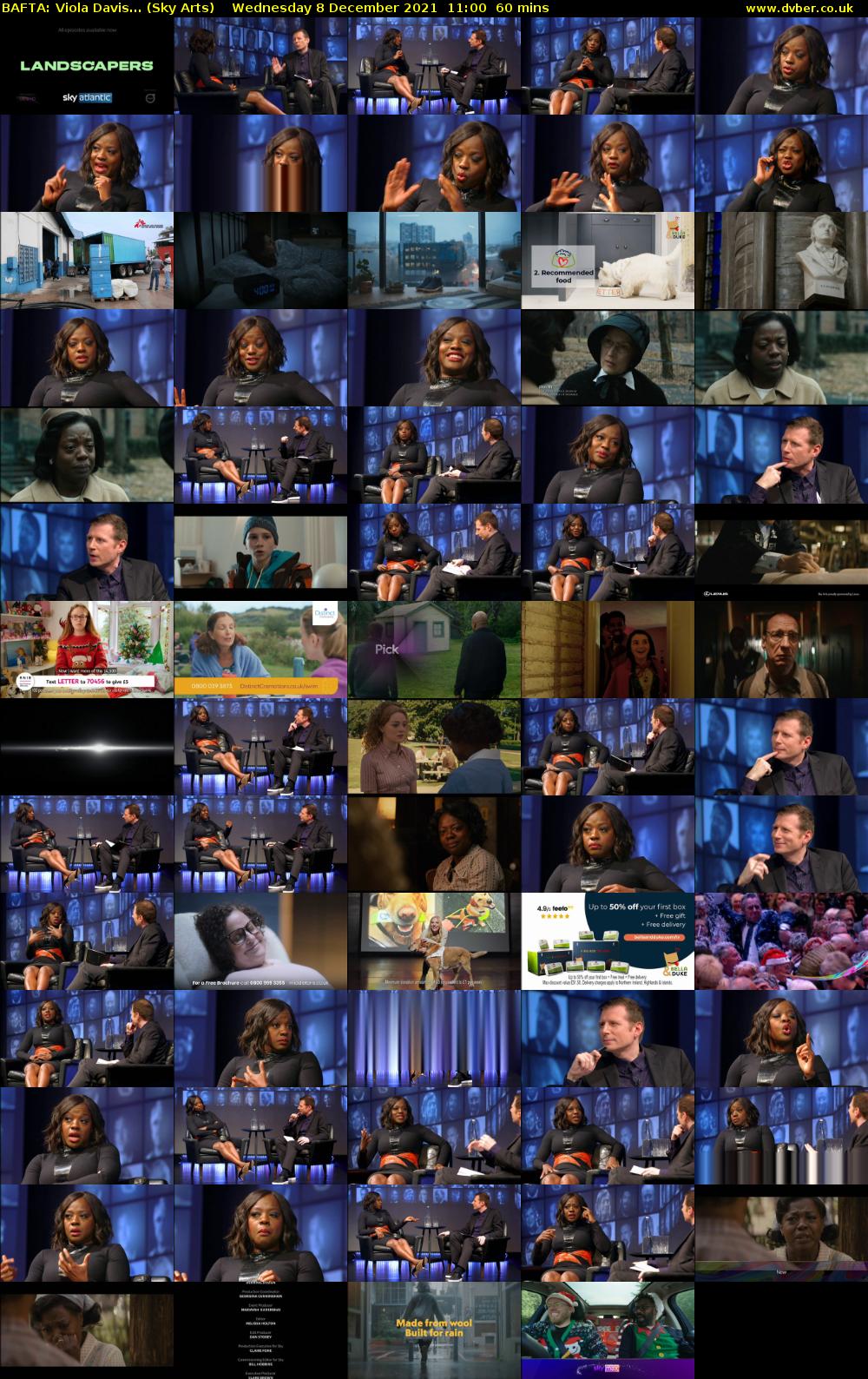BAFTA: Viola Davis... (Sky Arts) Wednesday 8 December 2021 11:00 - 12:00