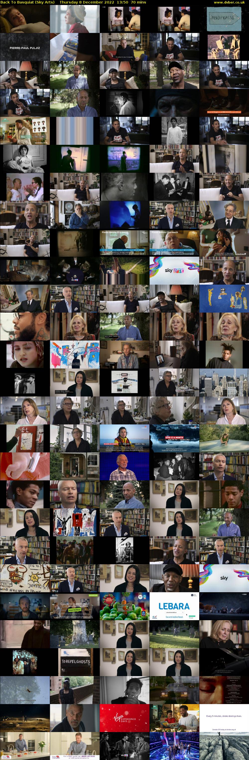 Back To Basquiat (Sky Arts) Thursday 8 December 2022 13:50 - 15:00