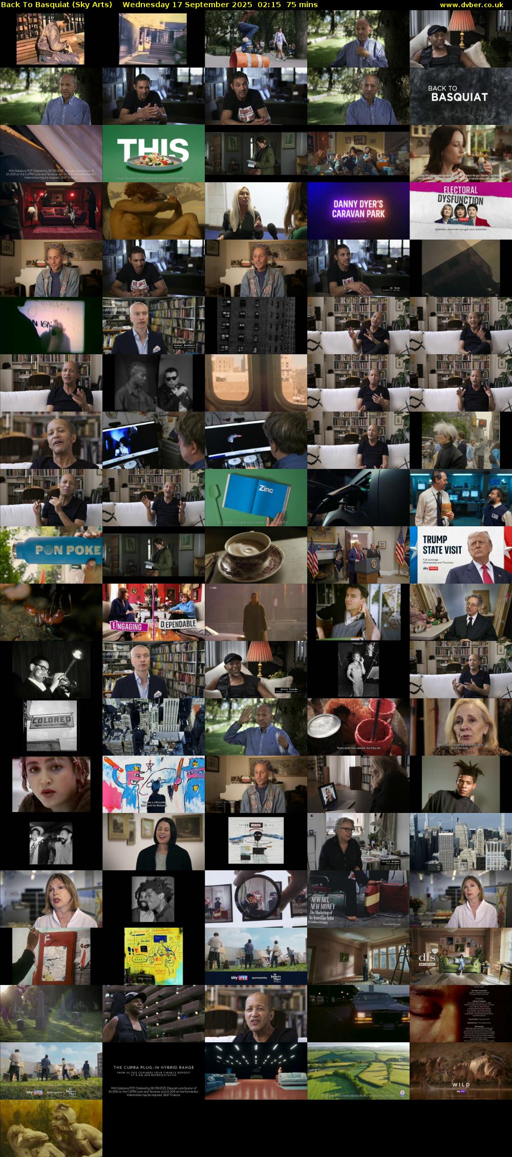 Back To Basquiat (Sky Arts) Wednesday 17 September 2025 02:15 - 03:30