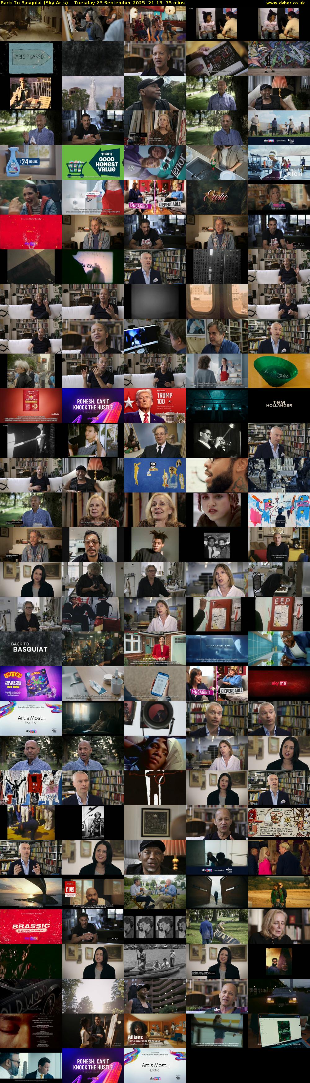 Back To Basquiat (Sky Arts) Tuesday 23 September 2025 21:15 - 22:30