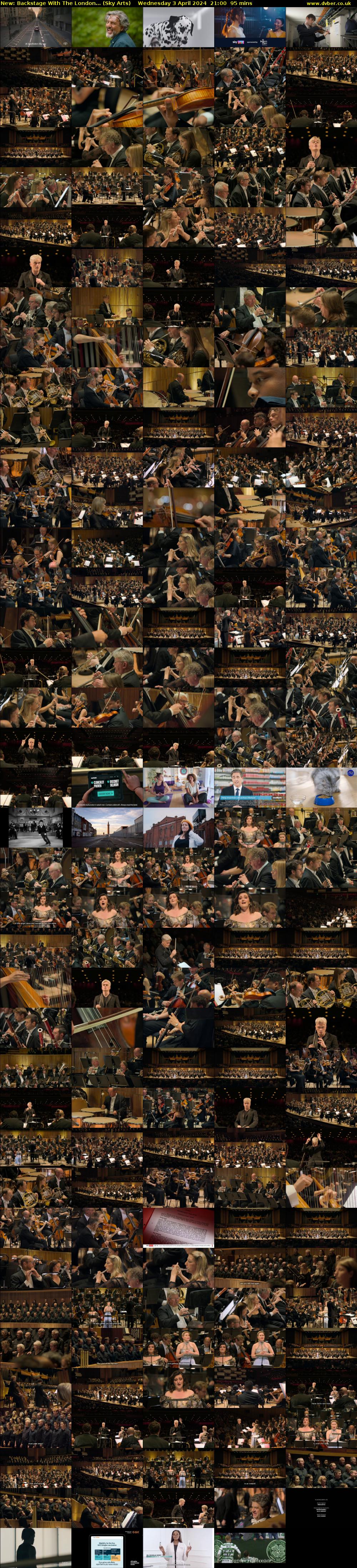 Backstage With The London... (Sky Arts) Wednesday 3 April 2024 21:00 - 22:35