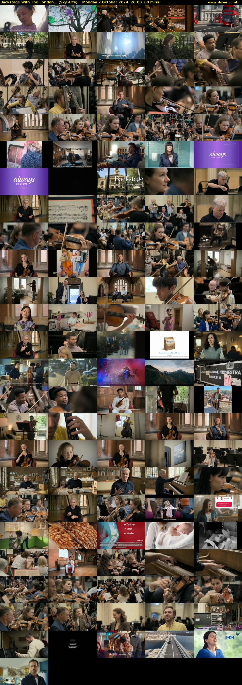 Backstage With The London... (Sky Arts) Monday 7 October 2024 20:00 - 21:00