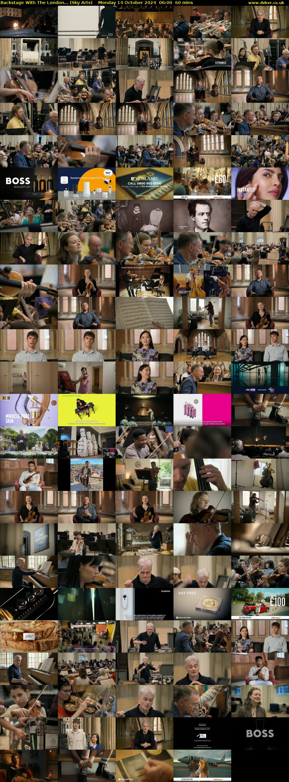 Backstage With The London... (Sky Arts) Monday 14 October 2024 06:00 - 07:00