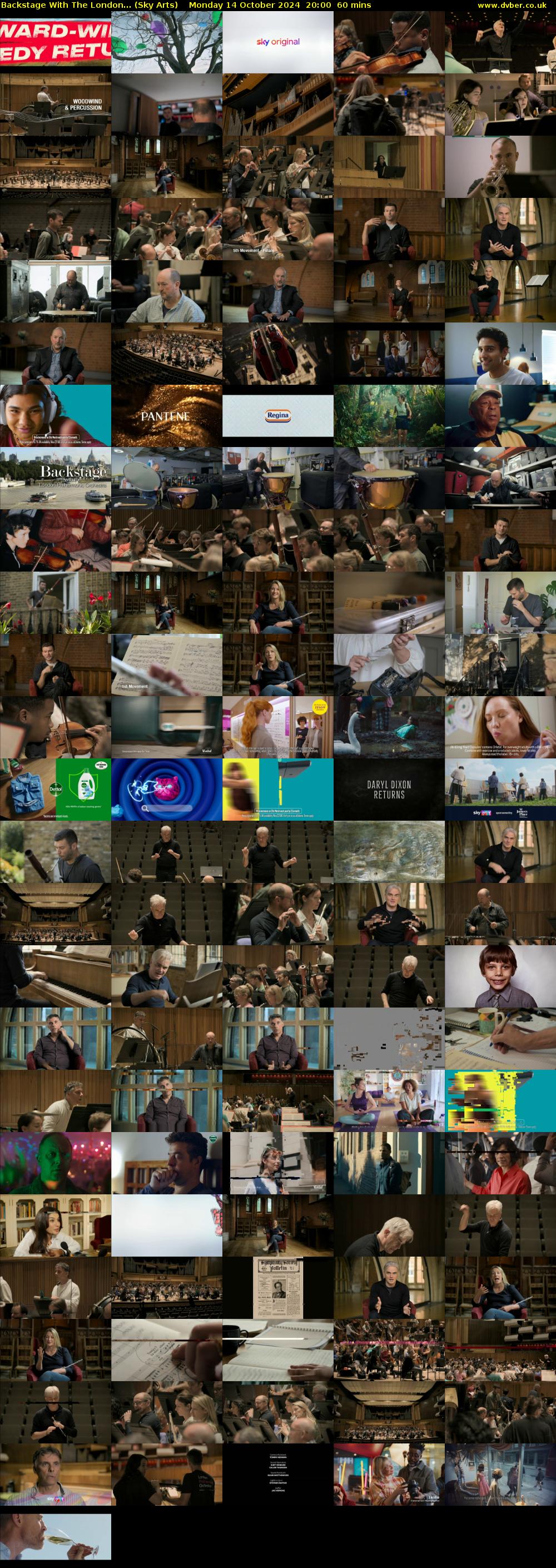 Backstage With The London... (Sky Arts) Monday 14 October 2024 20:00 - 21:00