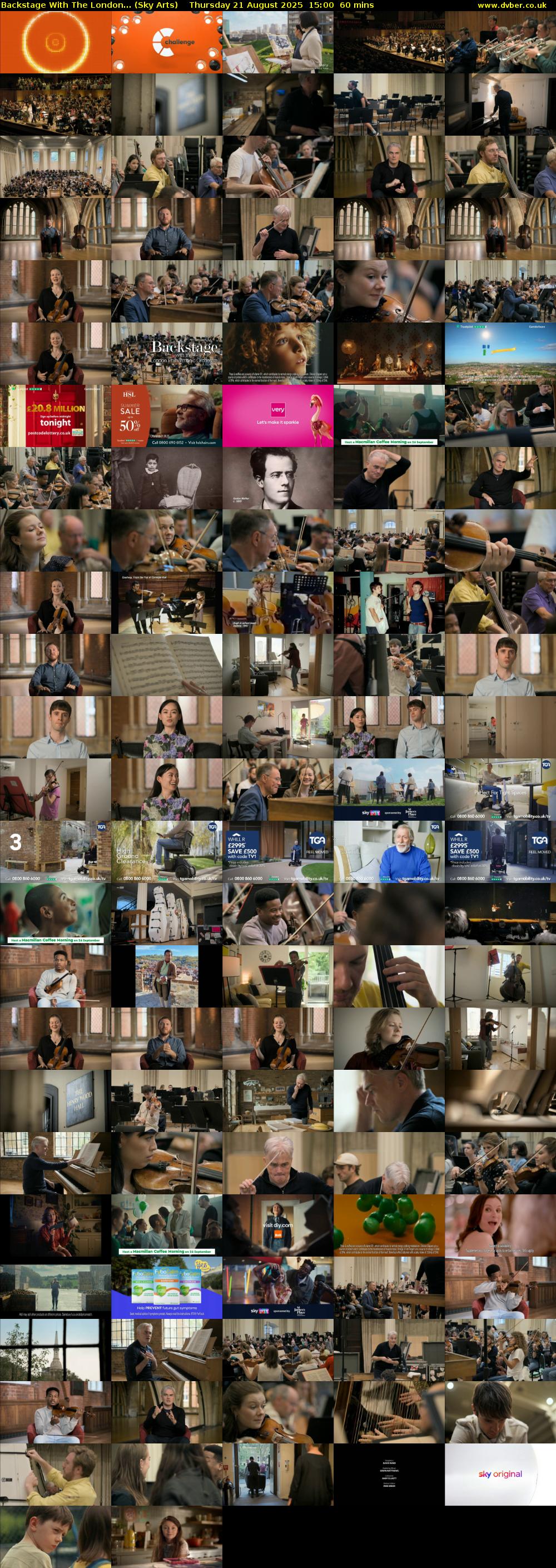 Backstage With The London... (Sky Arts) Thursday 21 August 2025 15:00 - 16:00