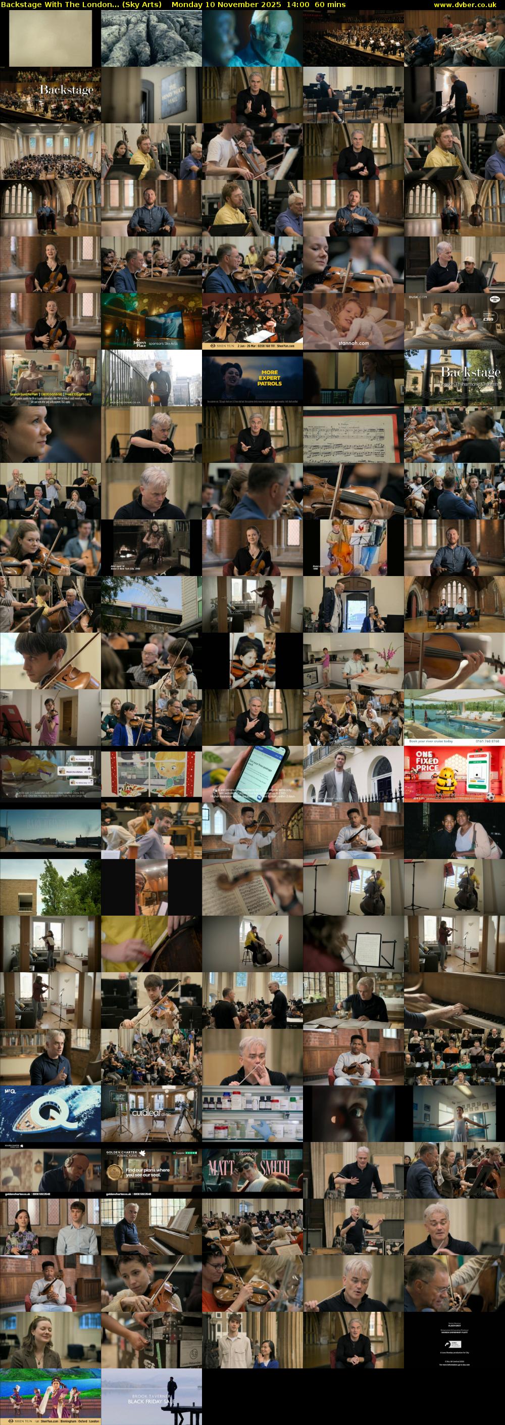 Backstage With The London... (Sky Arts) Monday 10 November 2025 14:00 - 15:00