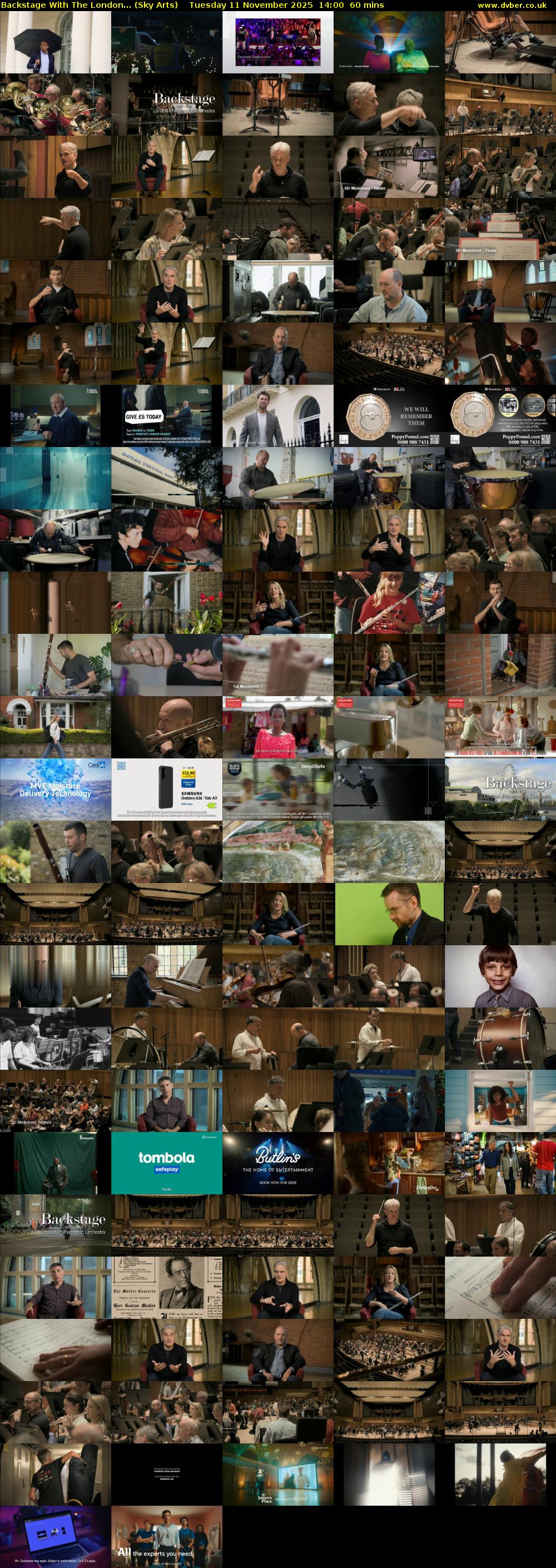 Backstage With The London... (Sky Arts) Tuesday 11 November 2025 14:00 - 15:00