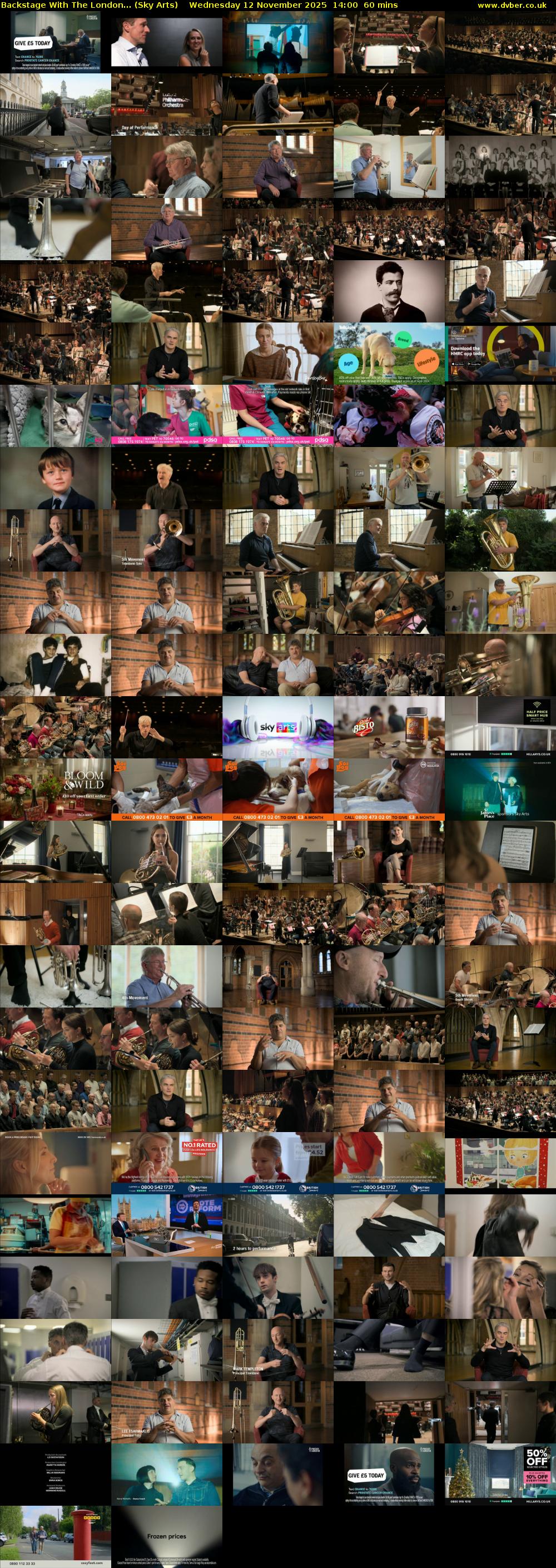 Backstage With The London... (Sky Arts) Wednesday 12 November 2025 14:00 - 15:00