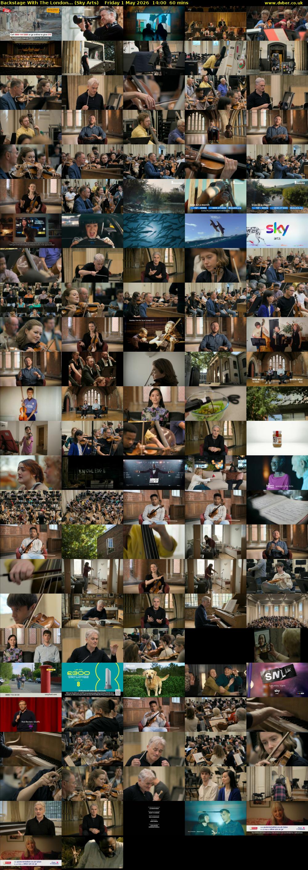Backstage With The London... (Sky Arts) Friday 1 May 2026 14:00 - 15:00