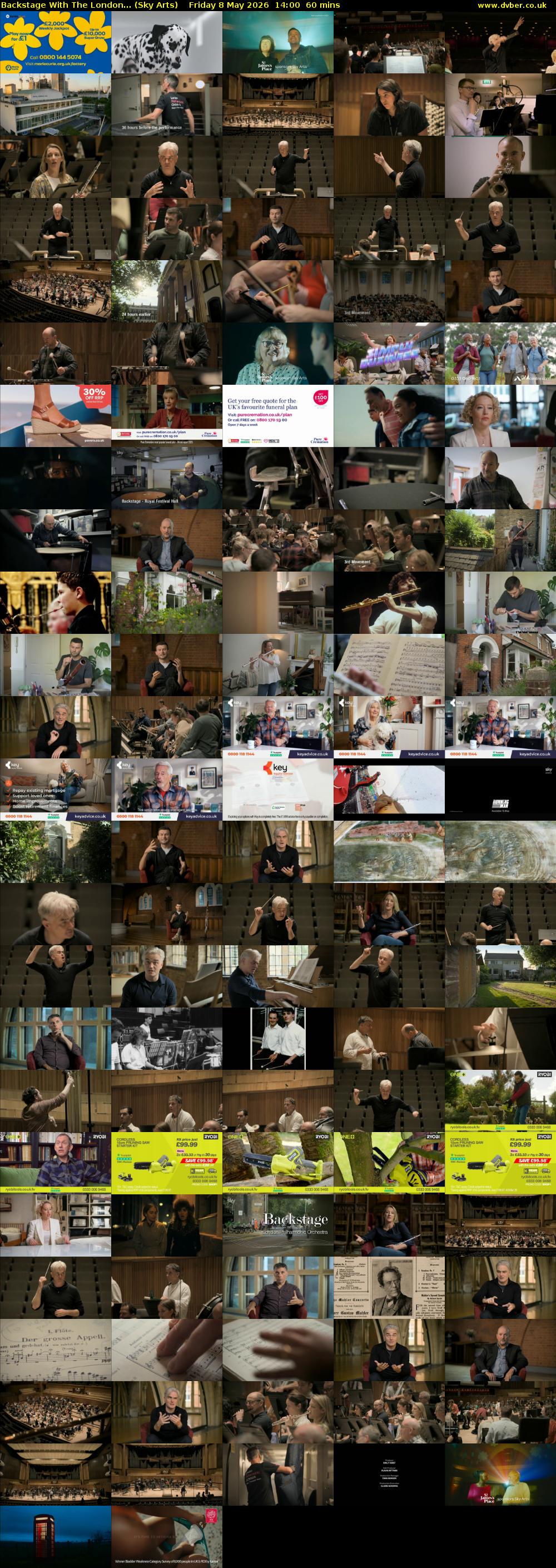 Backstage With The London... (Sky Arts) Friday 8 May 2026 14:00 - 15:00