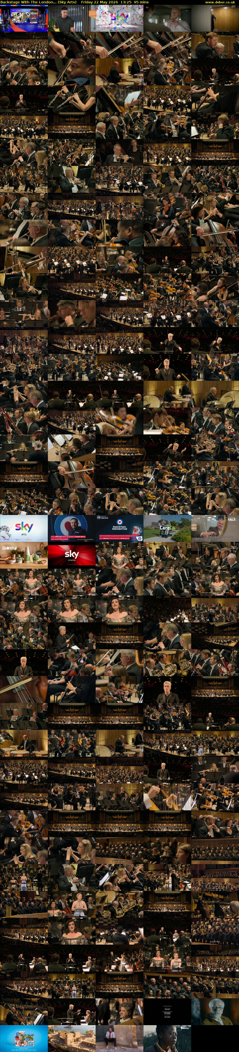 Backstage With The London... (Sky Arts) Friday 22 May 2026 13:25 - 15:00