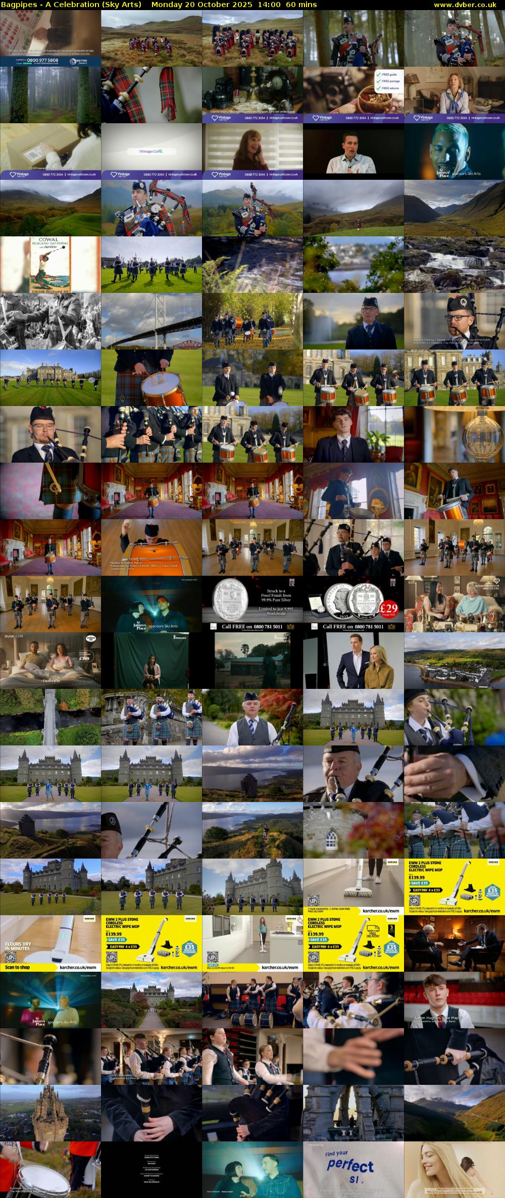 Bagpipes - A Celebration (Sky Arts) Monday 20 October 2025 14:00 - 15:00