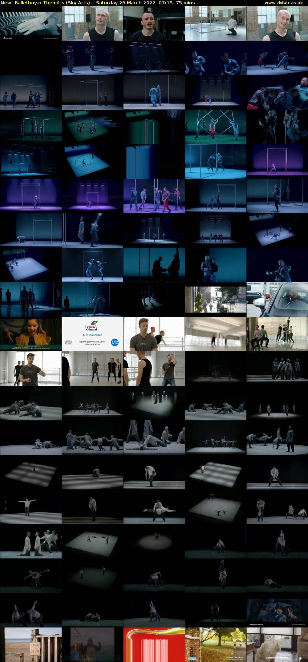 Balletboyz: Them/Us (Sky Arts) Saturday 26 March 2022 07:15 - 08:30