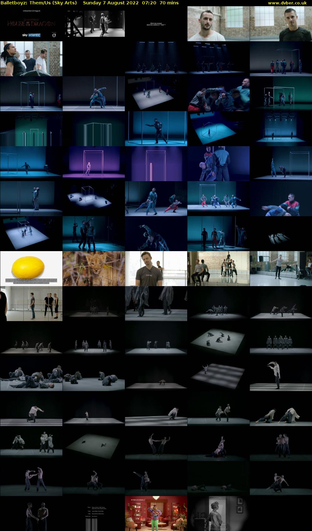 Balletboyz: Them/Us (Sky Arts) Sunday 7 August 2022 07:20 - 08:30