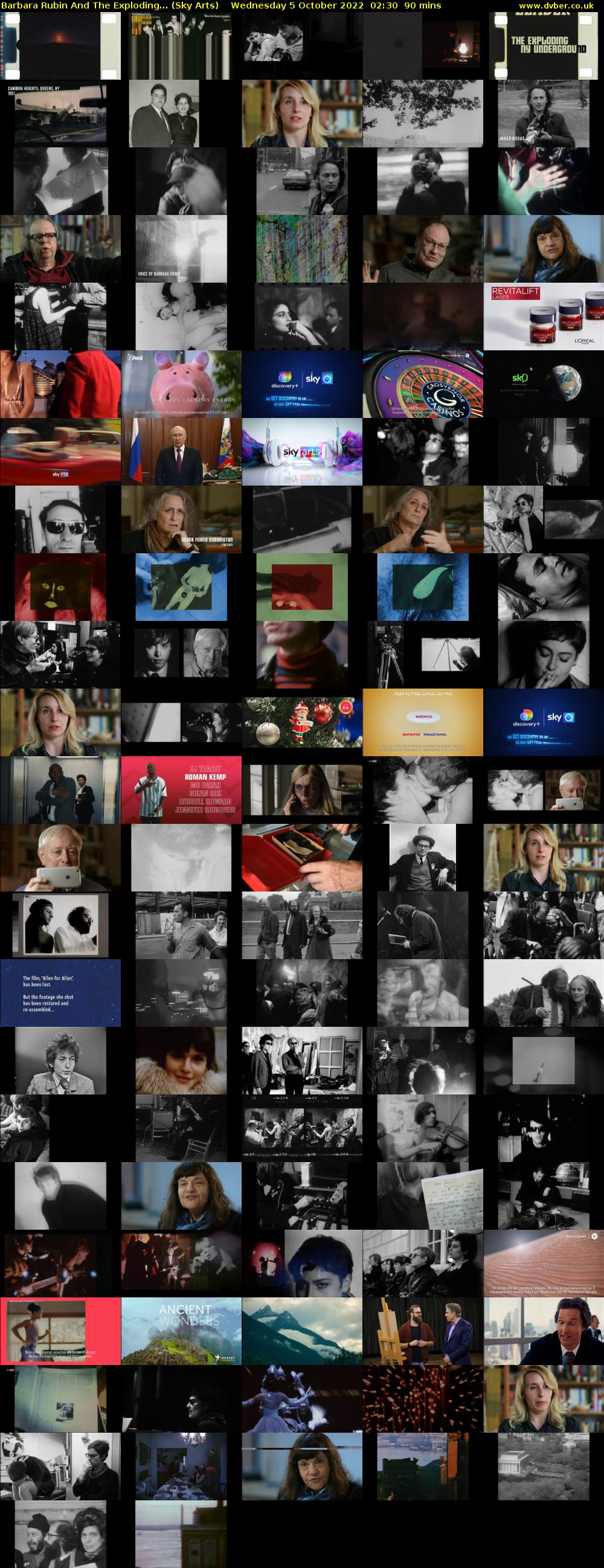 Barbara Rubin And The Exploding... (Sky Arts) Wednesday 5 October 2022 02:30 - 04:00