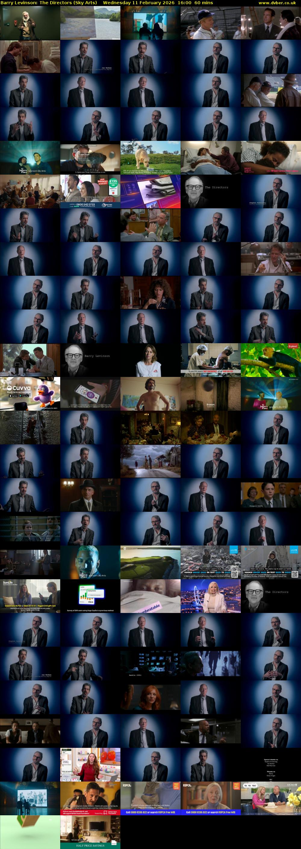 Barry Levinson: The Directors (Sky Arts) Wednesday 11 February 2026 16:00 - 17:00