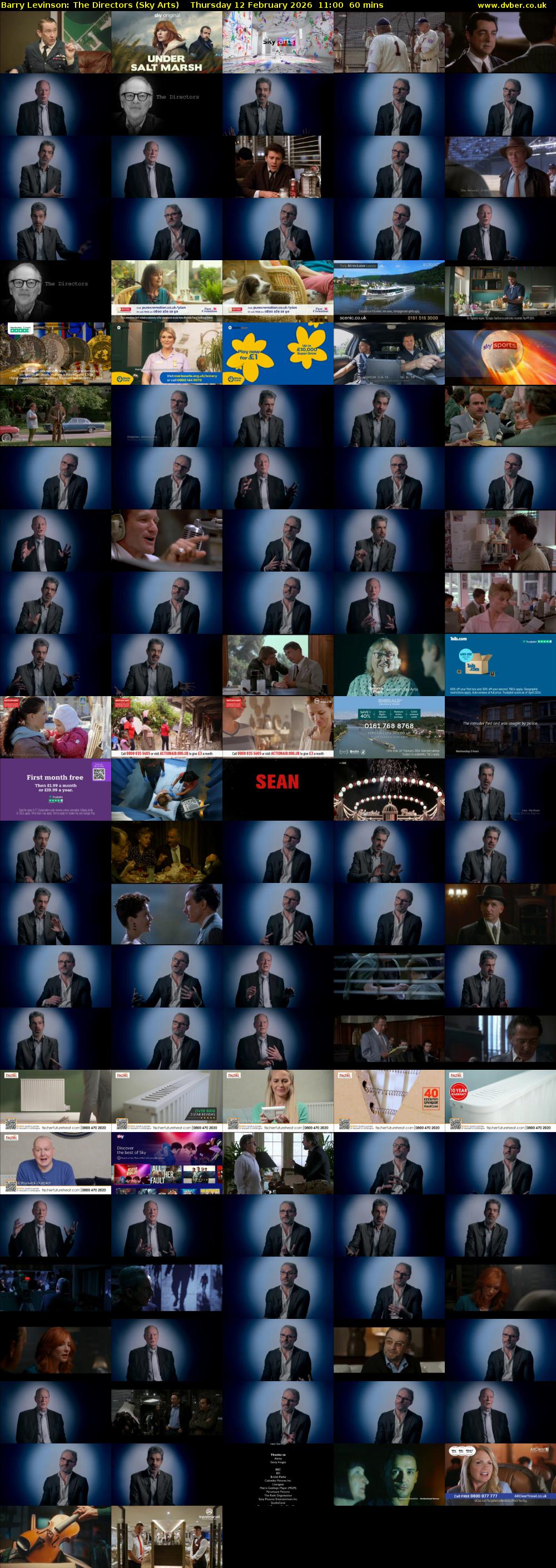 Barry Levinson: The Directors (Sky Arts) Thursday 12 February 2026 11:00 - 12:00