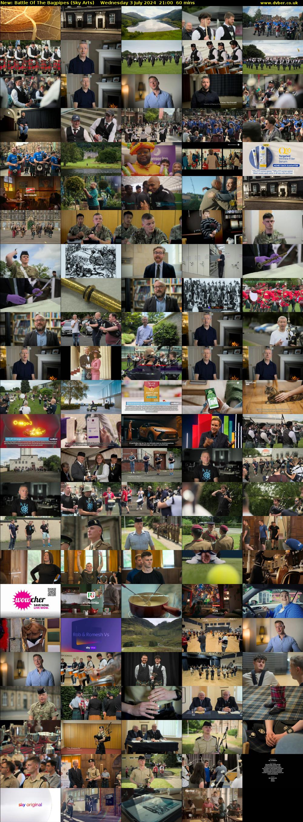 Battle Of The Bagpipes (Sky Arts) Wednesday 3 July 2024 21:00 - 22:00