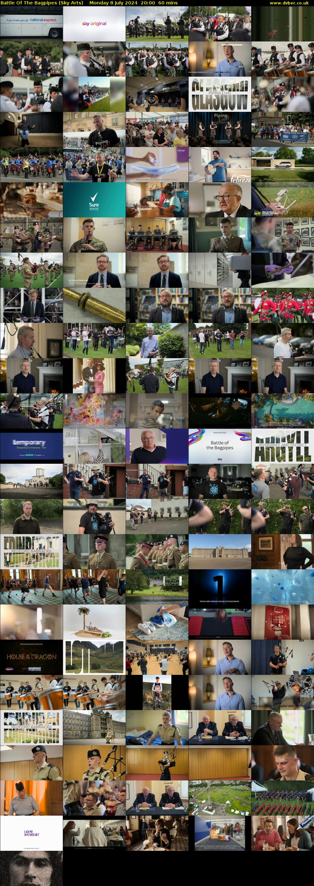 Battle Of The Bagpipes (Sky Arts) Monday 8 July 2024 20:00 - 21:00