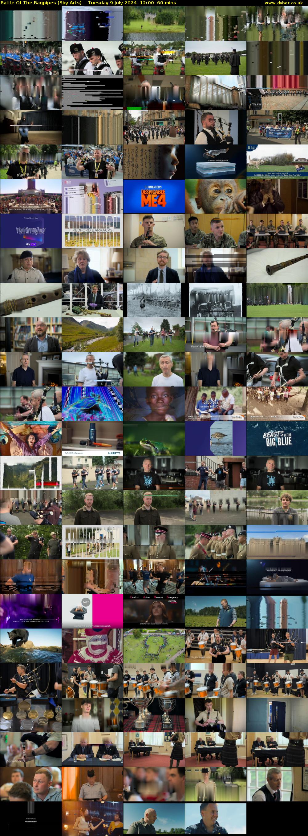 Battle Of The Bagpipes (Sky Arts) Tuesday 9 July 2024 12:00 - 13:00