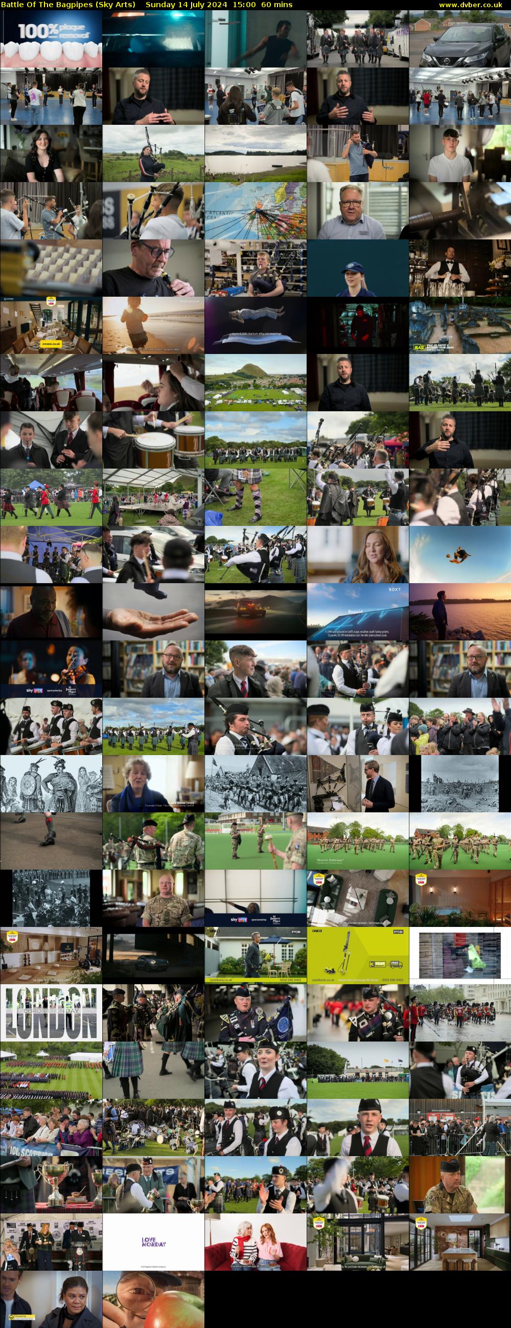 Battle Of The Bagpipes (Sky Arts) Sunday 14 July 2024 15:00 - 16:00