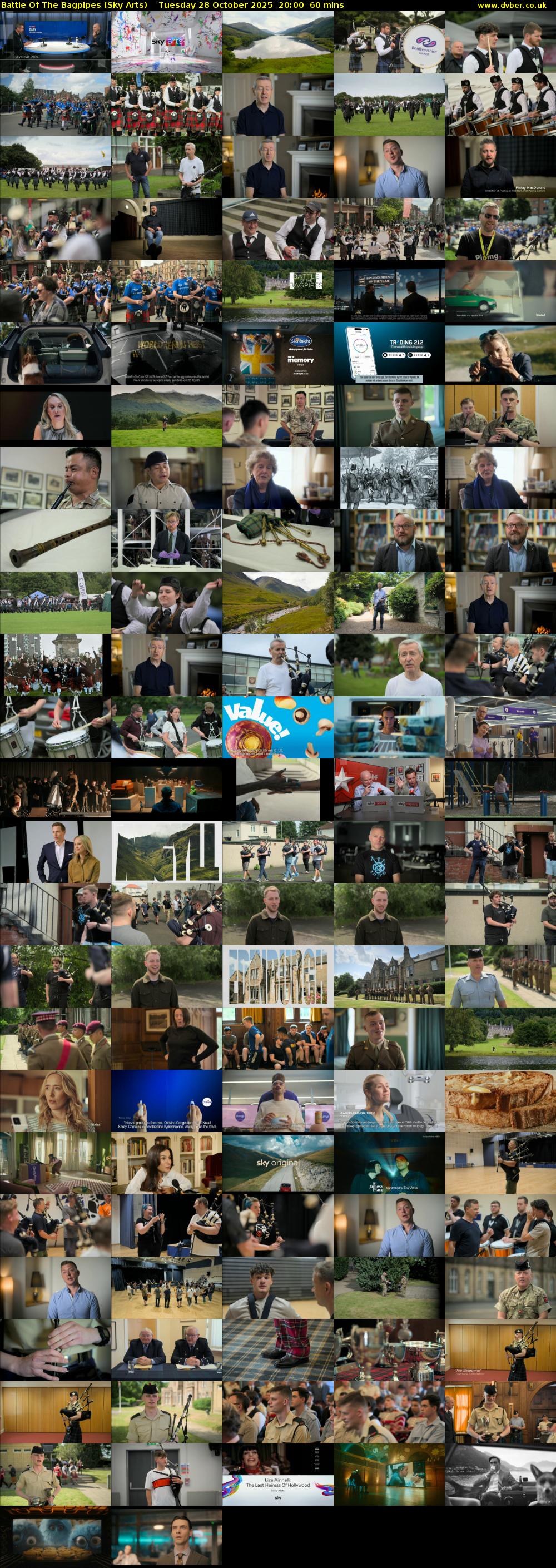 Battle Of The Bagpipes (Sky Arts) Tuesday 28 October 2025 20:00 - 21:00