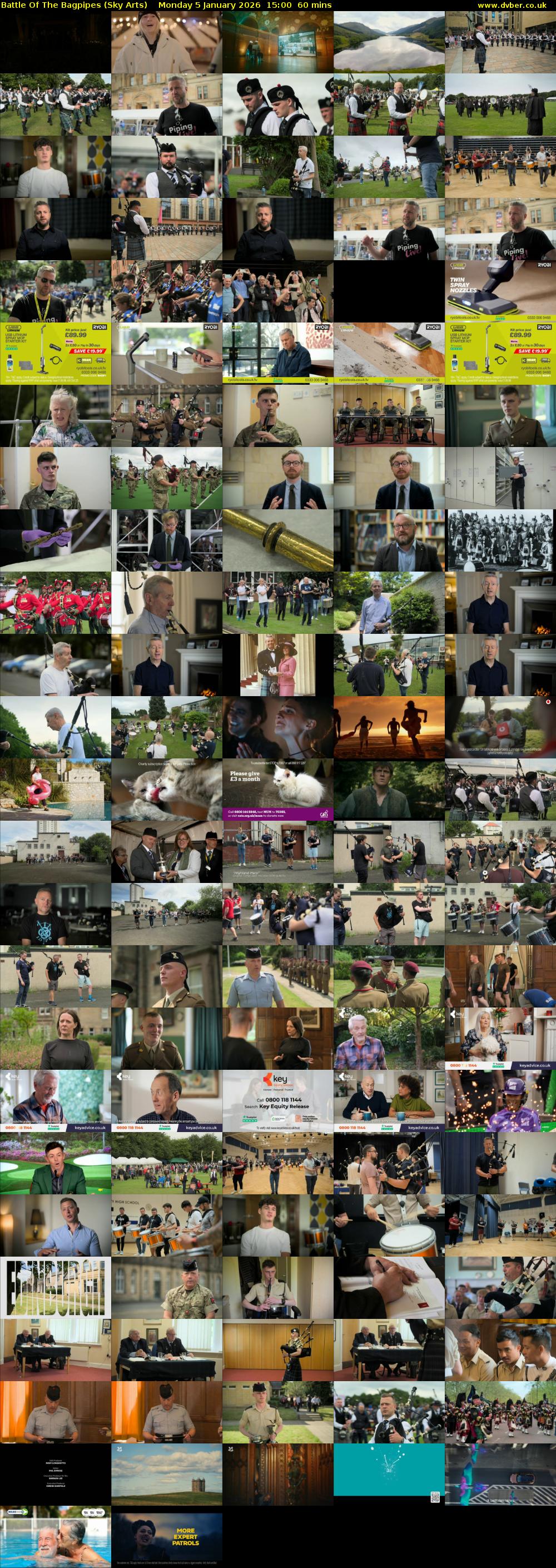 Battle Of The Bagpipes (Sky Arts) Monday 5 January 2026 15:00 - 16:00