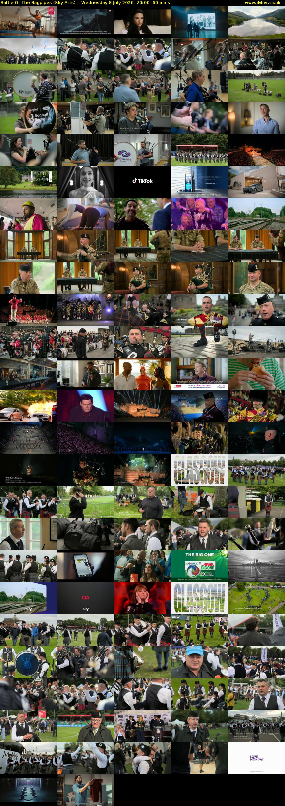 Battle Of The Bagpipes (Sky Arts) Wednesday 8 July 2026 20:00 - 21:00