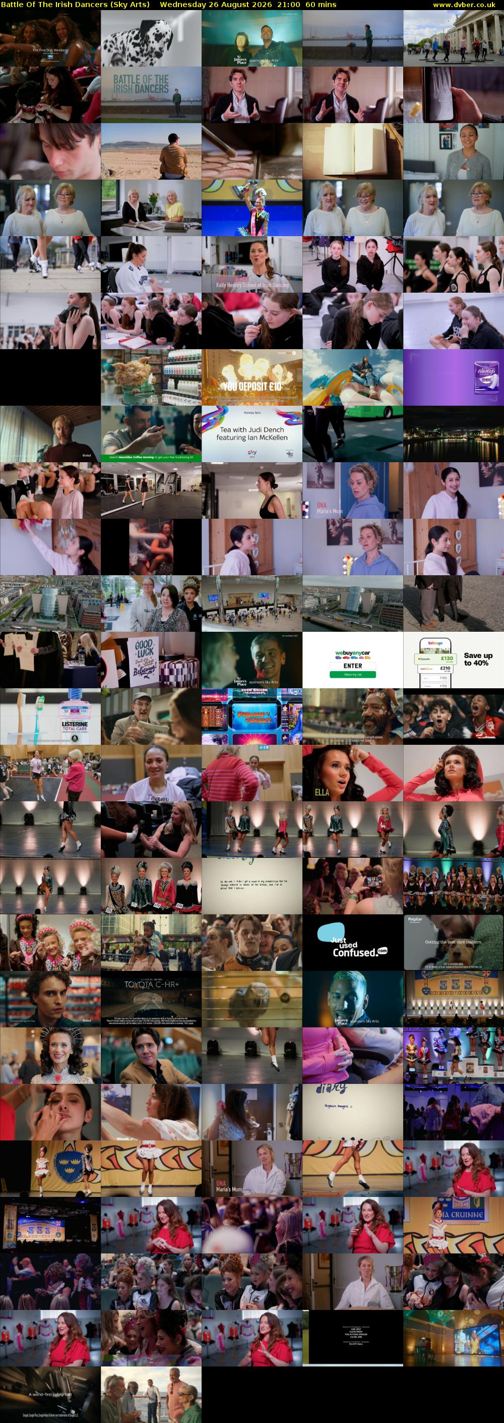 Battle Of The Irish Dancers (Sky Arts) Wednesday 26 August 2026 21:00 - 22:00